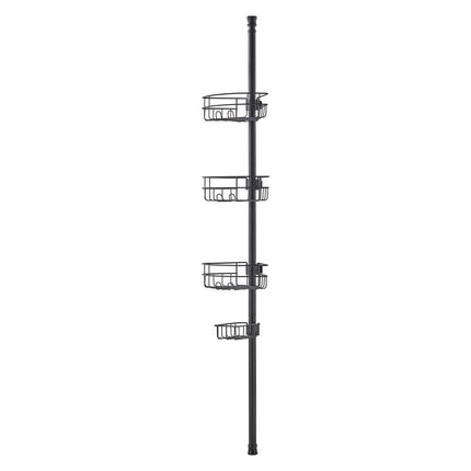 39" to 125" High Shower Corner Caddy Tension Pole Rust-Proof Tension Pole.