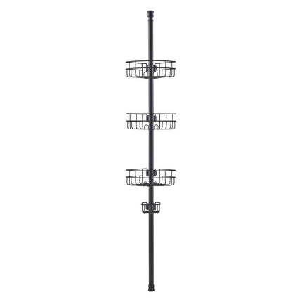 39" to 125" High Shower Corner Caddy Tension Pole Rust-Proof Tension Pole.