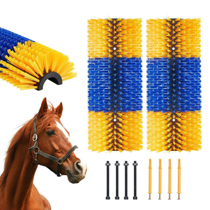 Livestock Scratching Brush 2Pcs Itch Relief Horse Scratcher Brush 20 in.