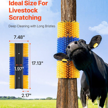 Livestock Scratching Brush 2Pcs Itch Relief Horse Scratcher Brush 17.1 in.