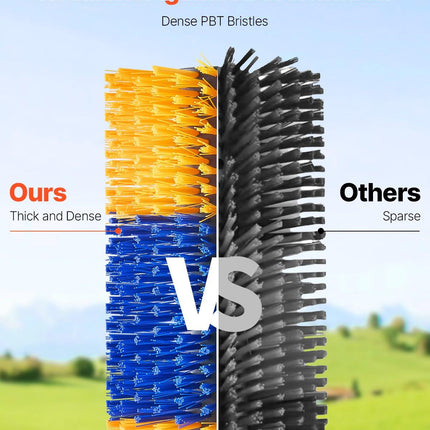 Livestock Scratching Brush 2Pcs Itch Relief Horse Scratcher Brush 17.1 in.