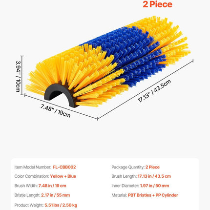 Livestock Scratching Brush 2Pcs Itch Relief Horse Scratcher Brush 17.1 in.