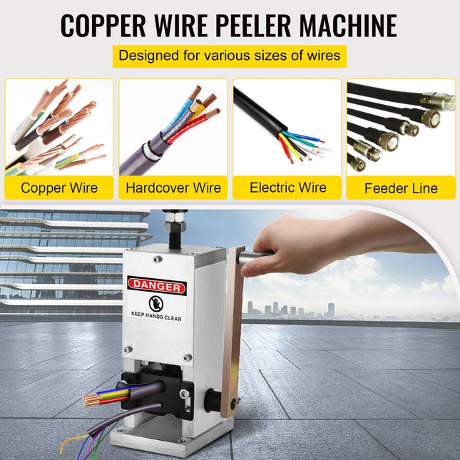 Wire Stripping Tool 0.06-0.98 Inch Cable Wire Stripping 1 Cutting Blade Wire for cutting and Stripping Scrap Copper Wire.