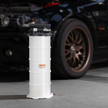 Fluid Extractor, 6.5 Liters Capacity, Pneumatic/Manual Oil Changer Vacuum Fluid Extractor with Dipstick and Liquid Suction Hose, Oil Extractor Change Pump for Automotive Fluids Vacuum Evacuation.