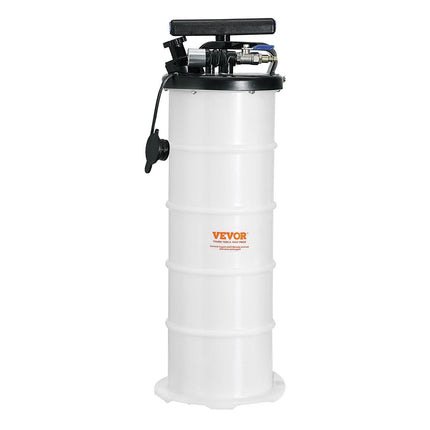 Fluid Extractor, 6.5 Liters Capacity, Pneumatic/Manual Oil Changer Vacuum Fluid Extractor with Dipstick and Liquid Suction Hose, Oil Extractor Change Pump for Automotive Fluids Vacuum Evacuation.