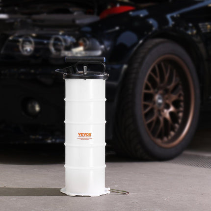 Fluid Extractor, 6.5 Liters Capacity, Manual Hand-Operated Oil Changer Vacuum Fluid Extractor with Dipstick and Suction Hose, Oil Extractor Change Pump for Automotive Fluids Vacuum Evacuation.
