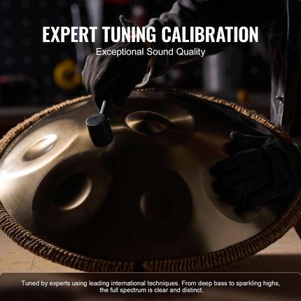 Handpan Drum 22 in 9 Notes D Minor Steel Hand Drum with Mallets for Adult.