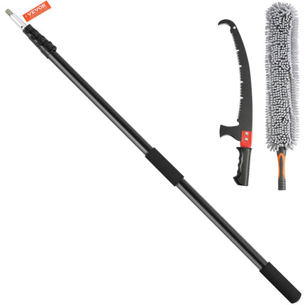 Manual Pole Saw Extendable Tree Pruner 1.5 m-6.1 m Aluminum Alloy Pole.