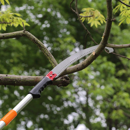 Manual Pole Saw Extendable Tree Pruner 1.4 m-3 m Aluminum Alloy Pole.