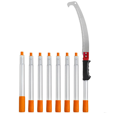 Manual Pole Saw Extendable Tree Pruner 1.4 m-3 m Aluminum Alloy Pole.