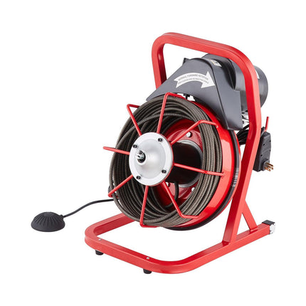 VEVOR Drain Cleaner Machine Drain Auger 75FT x 3/8 Inch Manual Feed & 4 Cutters.