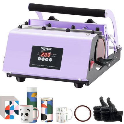 Tumbler Heat Press Machine 11-30oz Mug Press Sublimation Tumblers Purple.