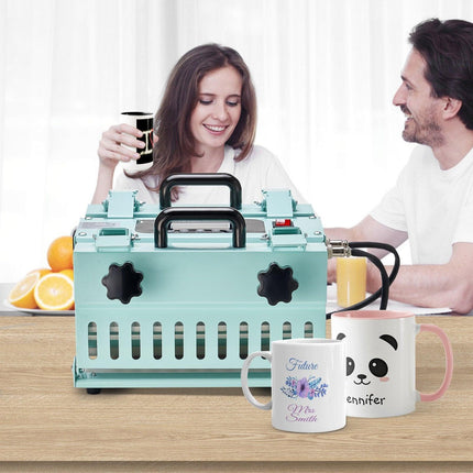 Tumbler Heat Press Machine 2 Station Heaters 11-30oz Mug Press Sublimation.
