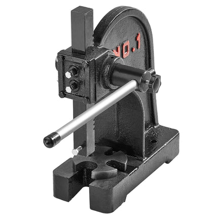 Arbor Press, 1 Ton Manual Arbor Press, 5.9" Maximum Height, Cast Iron Heavy-duty Manual Desktop Arbor Press, Precision Hand Press for Stamping, Bending, Stretching, Forming.
