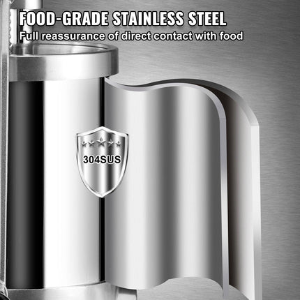 Sausage Stuffer 2.5LBS/1.5L Capacity Homemade Sausage Maker Stainless Steel.