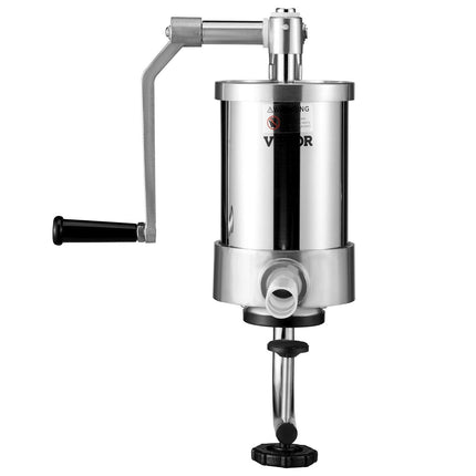 Sausage Stuffer 2.5LBS/1.5L Capacity Homemade Sausage Maker Stainless Steel.