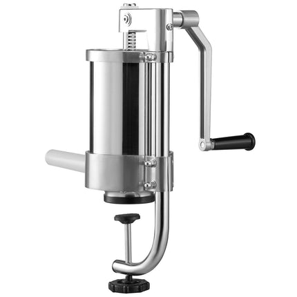 Sausage Stuffer 2.5LBS/1.5L Capacity Homemade Sausage Maker Stainless Steel.