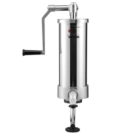 Sausage Stuffer 5LBS/3L Capacity Homemade Sausage Maker Stainless Steel.