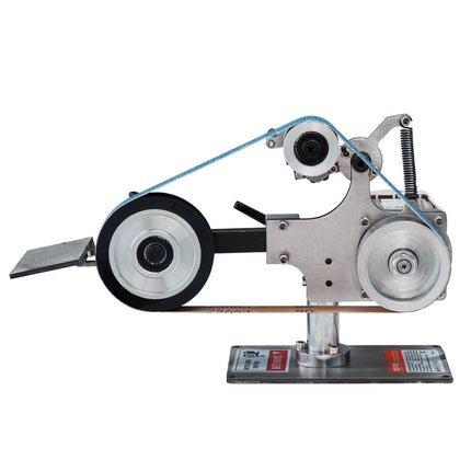 Belt Grinder Sander, 30 x 1-Inch Variable Speed Belt Polisher with VFD, 550W Polishing Grinding Machine with 2 Grinding Moulds & 3PCS Sanding Belts for Metalworking, Knife Making.