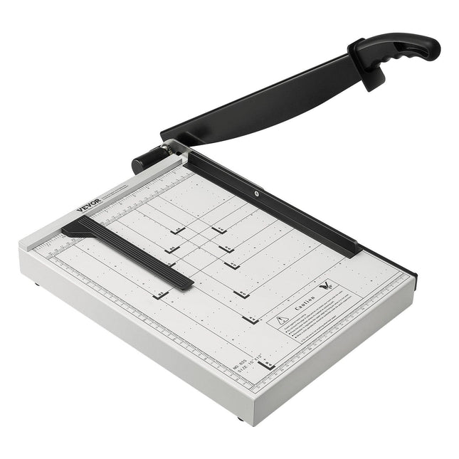 Paper Cutter, Guillotine Trimmer, 381 mm Cut Length, 16 Sheets Capacity, Heavy Duty Guillotine Paper Cutter with Guard Rail/Blade Lock for Cardstock/Cardboard, Paper Trimmer for Home Office.