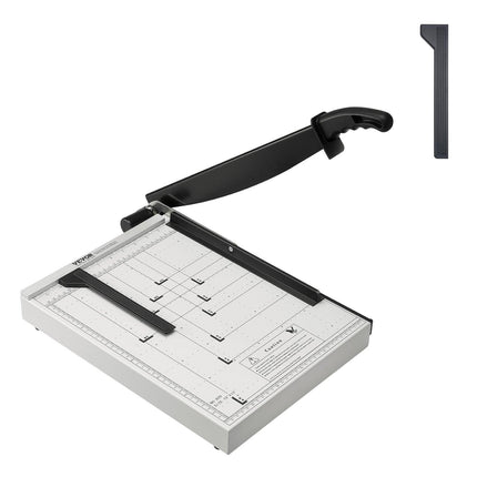 Paper Cutter, Guillotine Trimmer, 381 mm Cut Length, 16 Sheets Capacity, Heavy Duty Guillotine Paper Cutter with Guard Rail/Blade Lock for Cardstock/Cardboard, Paper Trimmer for Home Office.