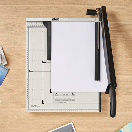Paper Cutter, Guillotine Trimmer, 457 mm Cut Length, 20 Sheets Capacity, Heavy Duty Guillotine Paper Cutter with Guard Rail/Blade Lock for Cardstock/Cardboard, Paper Trimmer for Home Office.