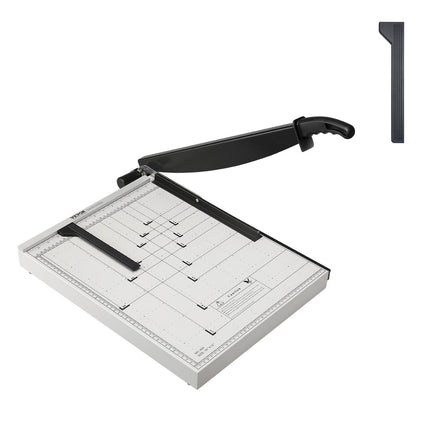 Paper Cutter, Guillotine Trimmer, 457 mm Cut Length, 20 Sheets Capacity, Heavy Duty Guillotine Paper Cutter with Guard Rail/Blade Lock for Cardstock/Cardboard, Paper Trimmer for Home Office.