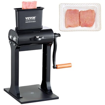 Commercial Meat Tenderizer, Heavy Duty Stainless Steel Meat Tenderizer Machine, Quick and Easy Manual Operation Kitchen Tool, 148mm Feed Port for Beef, Turkey, Chicken, Pork, Steak, and Fish.