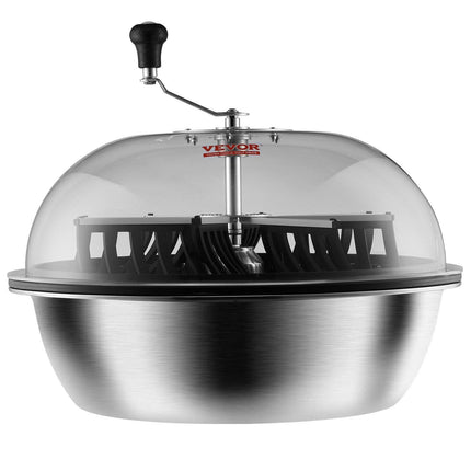 Leaf Bowl Trimmer, 24'' Trimmer Bowl, Manual Bud Trimmer with Stainless-Steel Blades for Twisted Spin Cut, Clear Visibility Dome and Hand Pruner Included, for Cutting Leaves, Buds, Flowers.