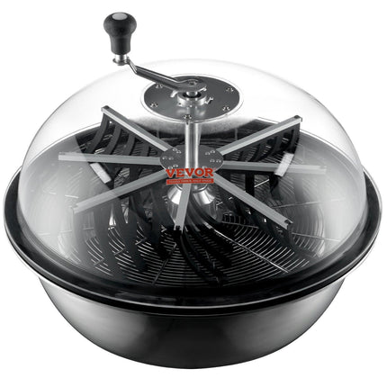 Leaf Bowl Trimmer, 24'' Trimmer Bowl, Manual Bud Trimmer with Stainless-Steel Blades for Twisted Spin Cut, Clear Visibility Dome and Hand Pruner Included, for Cutting Leaves, Buds, Flowers.