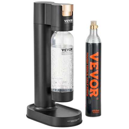 Sparkling Water Maker, Soda Maker Machine for Home Carbonating, Seltzer Water Starter Kit with BPA-free 1L PET Bottle, CO2 Cylinder, Compatible with Mainstream Screw-in 60L CO2 Cylinder.