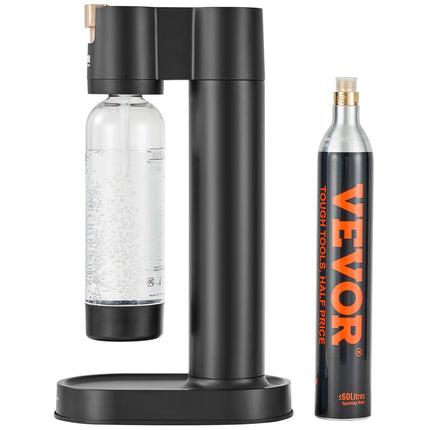 Sparkling Water Maker, Soda Maker Machine for Home Carbonating, Seltzer Water Starter Kit with BPA-free 1L PET Bottle, CO2 Cylinder, Compatible with Mainstream Screw-in 60L CO2 Cylinder.