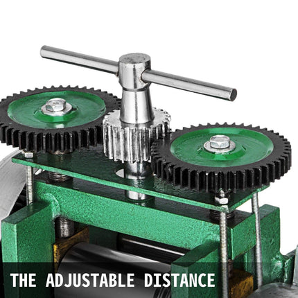 Combination Rolling Mill Machine Roller Width: 120 mm, Roller Diameter: 55 mm Rolling Mill Jewellery 85mm Roller Width Flat Rolling Manual Jewelry Press Tabletting Tool Jewelry DIY Tools.