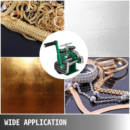 Combination Rolling Mill Machine Roller Width: 120 mm, Roller Diameter: 55 mm Rolling Mill Jewellery 85mm Roller Width Flat Rolling Manual Jewelry Press Tabletting Tool Jewelry DIY Tools.