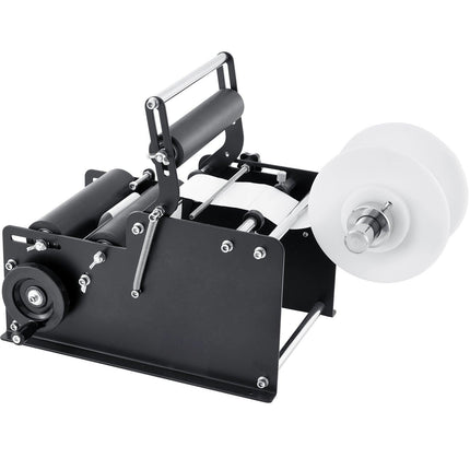 Manual Round Labeling Machine, 15-20pcs/min, Bottle Label Applicator for Round Bottles, Adjustable Manual Round Bottle Labeler Suitable for Round Bottle Diameter 20-120 mm (with Pressing Bar).