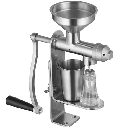 Manual Oil Press Machine, Stainless Steel Oil Extractor Machine, Detachable Oil Presser for Effortless Cleaning, Household Oil Expeller for Pressing Peanuts, Sesame Seeds, Rapeseed, Tea Seeds.
