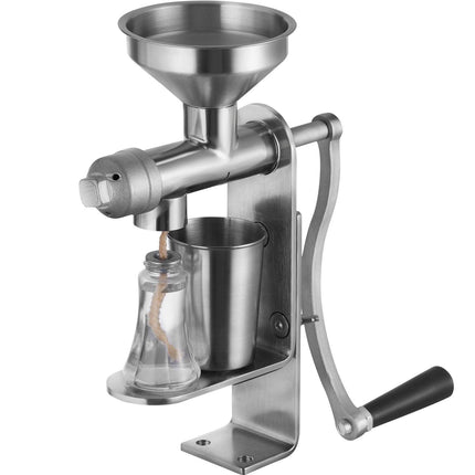 Manual Oil Press Machine, Stainless Steel Oil Extractor Machine, Detachable Oil Presser for Effortless Cleaning, Household Oil Expeller for Pressing Peanuts, Sesame Seeds, Rapeseed, Tea Seeds.