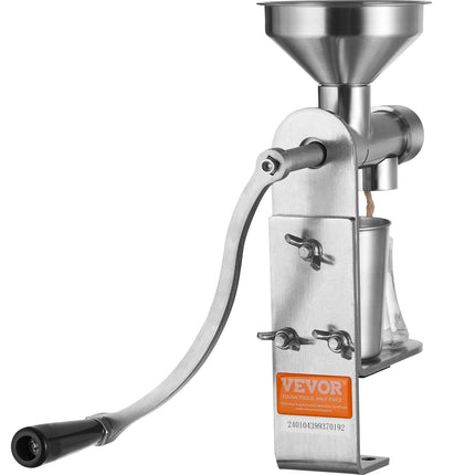 Manual Oil Press Machine, Stainless Steel Oil Extractor Machine, Detachable Oil Presser for Effortless Cleaning, Household Oil Expeller for Pressing Peanuts, Sesame Seeds, Rapeseed, Tea Seeds.