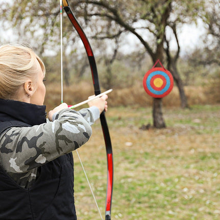 Archery Target, 5 Layers 20" Arrow Target, Traditional Solid Straw Round Archery Target Shooting Bow, Hand-Made Arrows Target, Coloured Rope Target for Backyard Outdoor Hunting Shooting Practice.