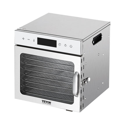 Food Dehydrator Machine, 8 Stainless Steel Trays, 400W Electric Food Dryer with Adjustable Temperature & 24-Hour Timer, Freeze Dryer for Jerky, Meat, Fruit, Vegetables, Herbs, Dog Treats.