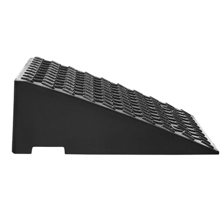 Driveway Curb Ramp, 3.175 Tons Load Capacity, 17.8 cm Rise Height Heavy Duty Curbside Bridge Ramp with Drainage Tank for Wheelchairs, Strollers, Motorcycles, Cars, Lawn Mowers & Trailers, 2 Pack.