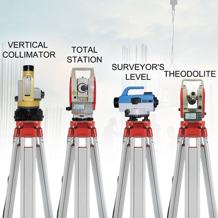 Vevor Super Combination 1.65m Aluminum Tripod + 5m Staff For Rotary Laser Leveltop.