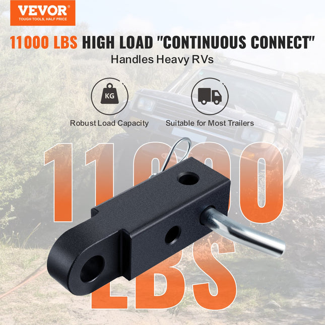 50mm Trailer Shackle Hitch Receiver Heavy Duty Tow Recovery for Truck Jeep.