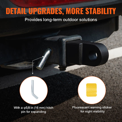 50mm Trailer Shackle Hitch Receiver Heavy Duty Tow Recovery for Truck Jeep.