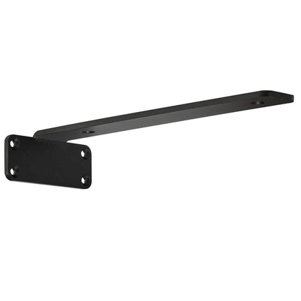 Shelf Bracket, 16cmL x 10cmW x 4.5cmH 6 Pcs, Heavy Duty Floating Shelf Brackets, Brackets for Shelves, 5mm Thick Matte Black L Shelf Bracket,Steel Shelving Brackets with 72.6 kg Load Capacity.