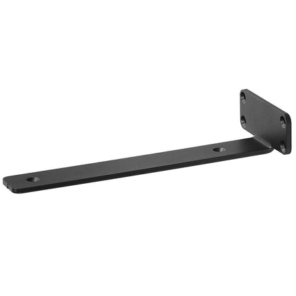 Shelf Bracket, 16cmL x 10cmW x 4.5cmH 6 Pcs, Heavy Duty Floating Shelf Brackets, Brackets for Shelves, 5mm Thick Matte Black L Shelf Bracket,Steel Shelving Brackets with 72.6 kg Load Capacity.