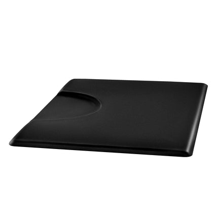 Salon Mat for Hair Stylist, 1525 x 915 mm Rectangle Salon Chair Mat Anti Fatigue, 23mm Thickened PVC + PU Barber Shop Floor Mat with Round Cut Out, Anti-Trip Beveled Edges & Non-slip Bottom.