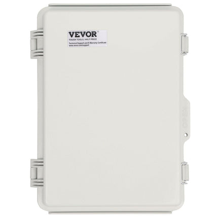 Outdoor Electrical Junction Box, 300 x 200 x 180 mm, ABS Plastic Electrical Enclosure Box with Hinged Cover Stainless Steel Latch, IP67 Dustproof Waterproof for Outdoor Electrical Projects.