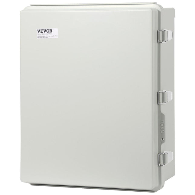 Outdoor Electrical Junction Box, 350 x 250 x 150 mm, ABS Plastic Electrical Enclosure Box with Hinged Cover Stainless Steel Latch, IP67 Dustproof Waterproof for Outdoor Electrical Projects.