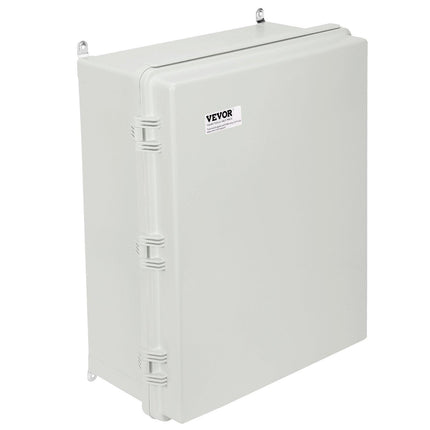 Outdoor Electrical Junction Box, 350 x 250 x 150 mm, ABS Plastic Electrical Enclosure Box with Hinged Cover Stainless Steel Latch, IP67 Dustproof Waterproof for Outdoor Electrical Projects.
